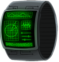 A wrist computer (Handheld Computer 1)
