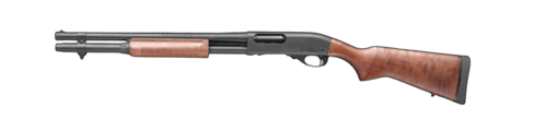 A pump-action shotgun