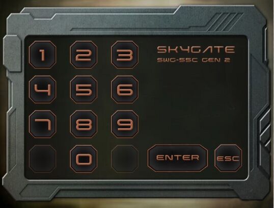 A door keypad